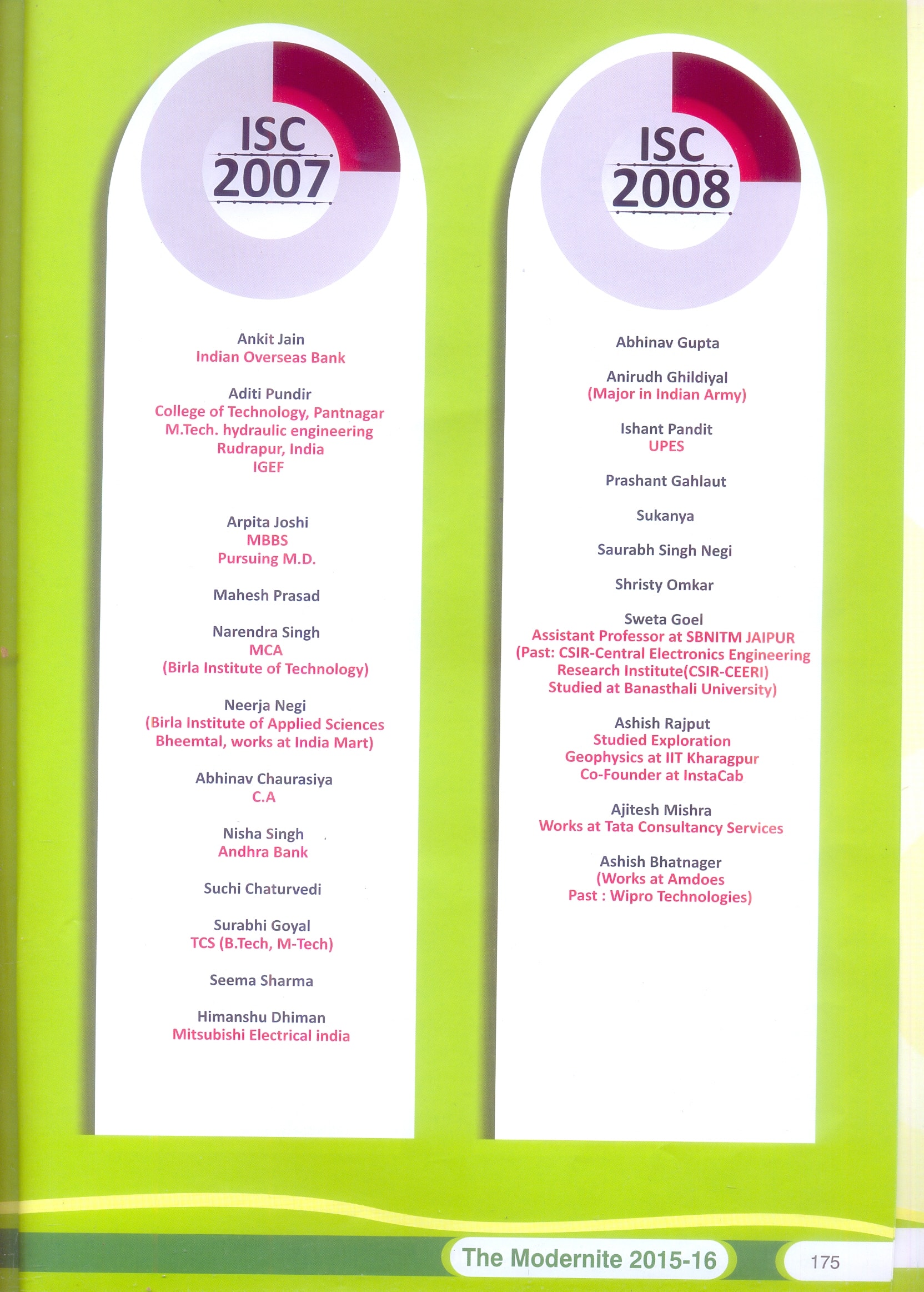 Alumni record, page 8
