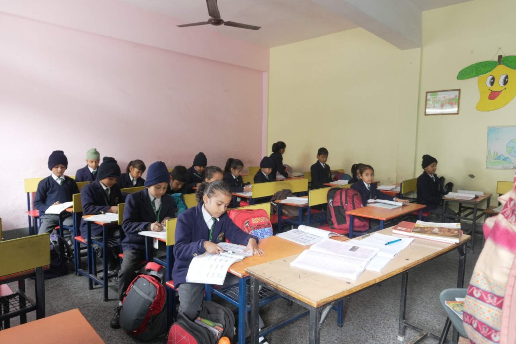 Students in class