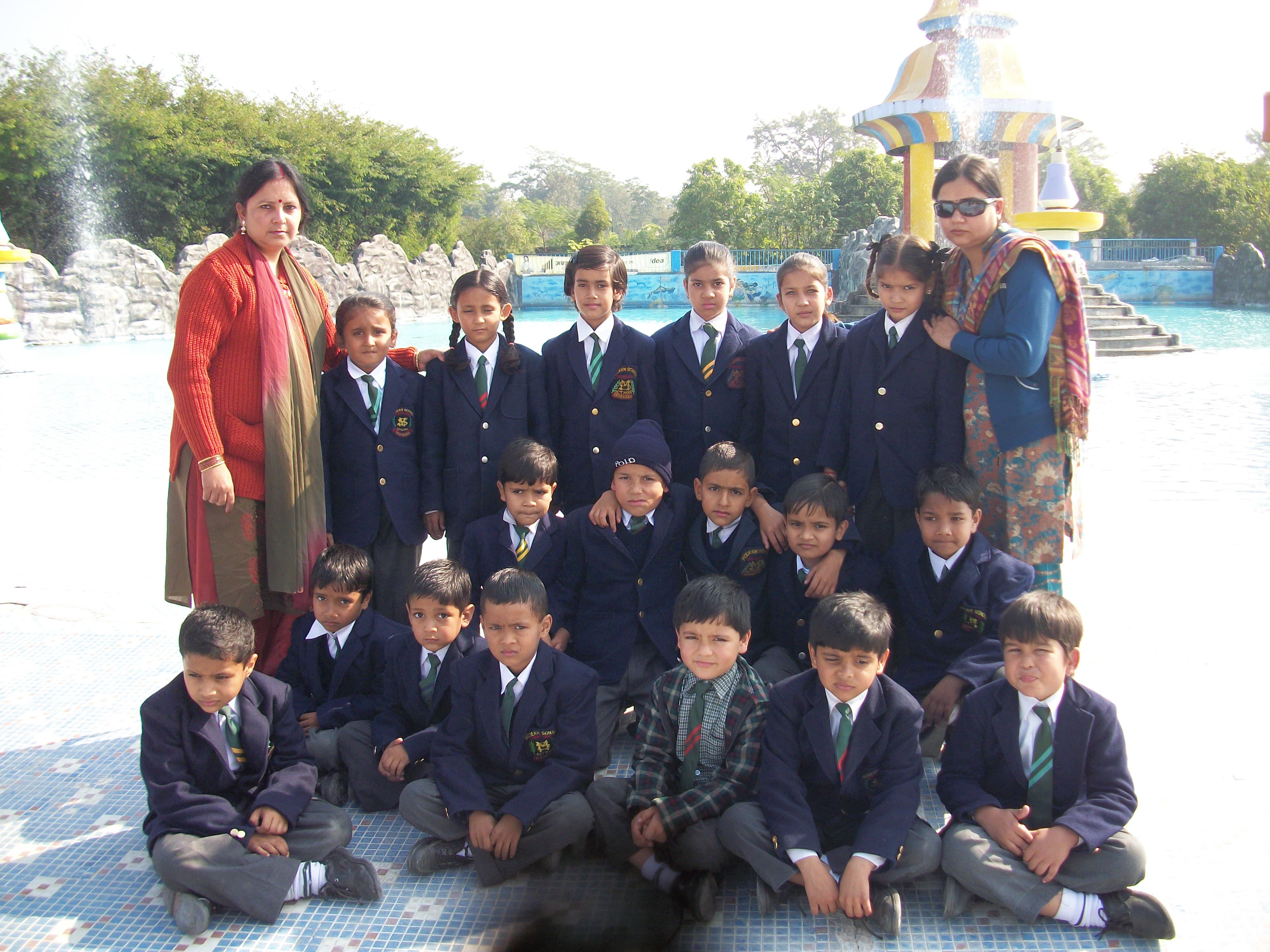 Children at Modern School Pragati Vihar
