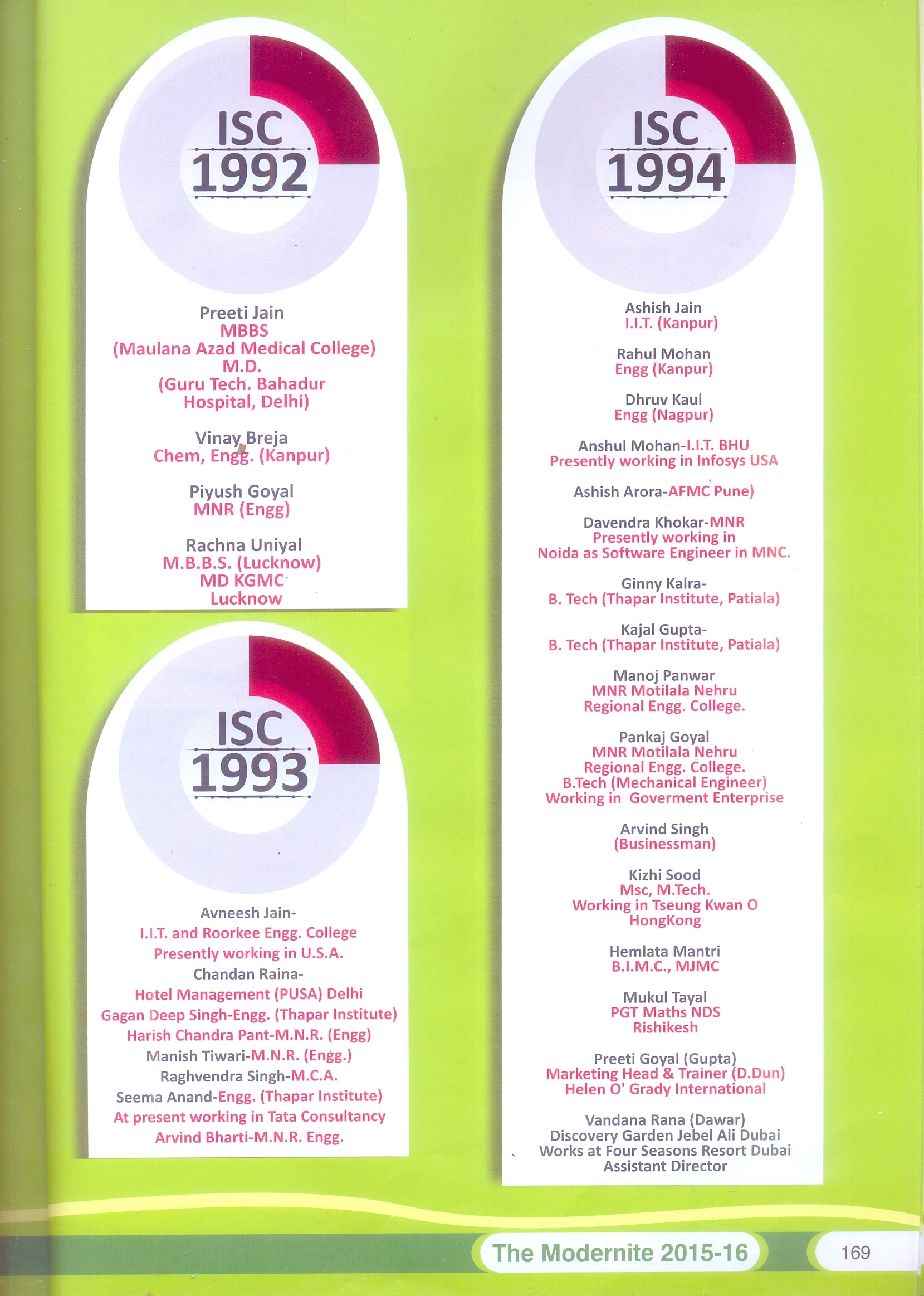 Alumni record, page 2